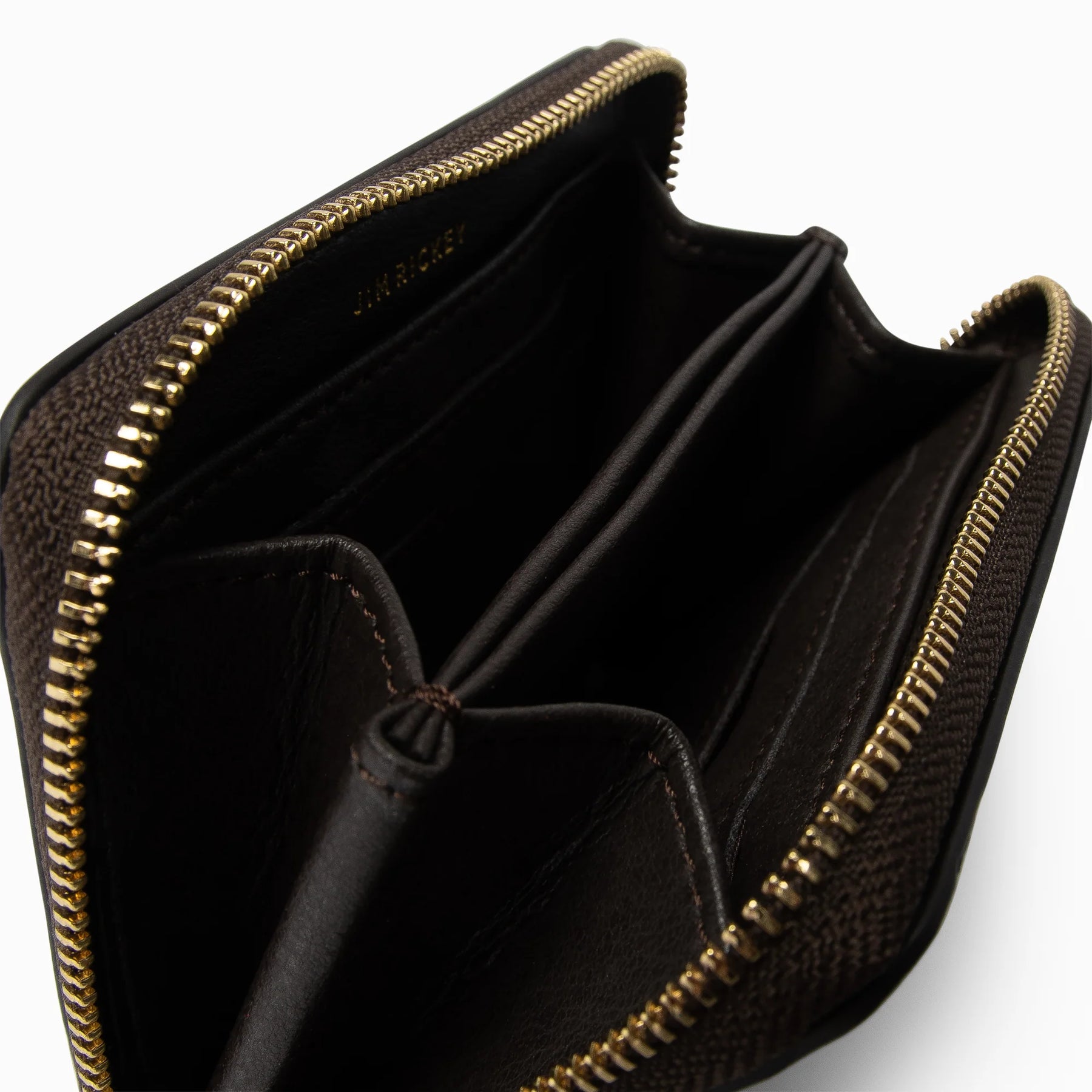 Small Zip Wallet - Dark Chocolate
