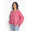 Sofie V-Neck Sweater - Chateau Rose