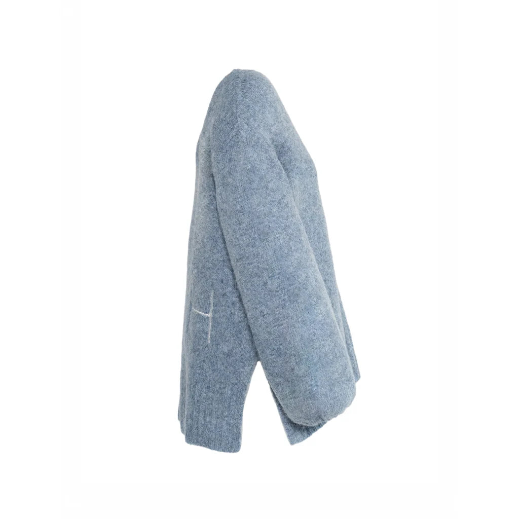 Sofie V-Neck Sweater - Faded Denim