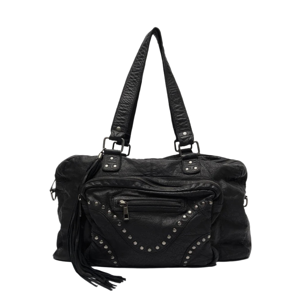 Mille Rivet - Washed Black W. Antique Silver