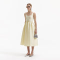 Taffeta Midi Dress - Yellow