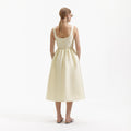 Taffeta Midi Dress - Yellow