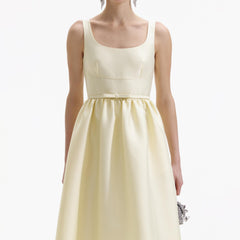 Taffeta Midi Dress - Yellow