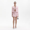 Check Boucle Jacket - Pink