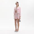 Check Boucle Jacket - Pink