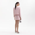 Check Boucle Jacket - Pink
