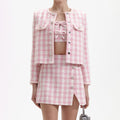 Check Boucle Jacket - Pink