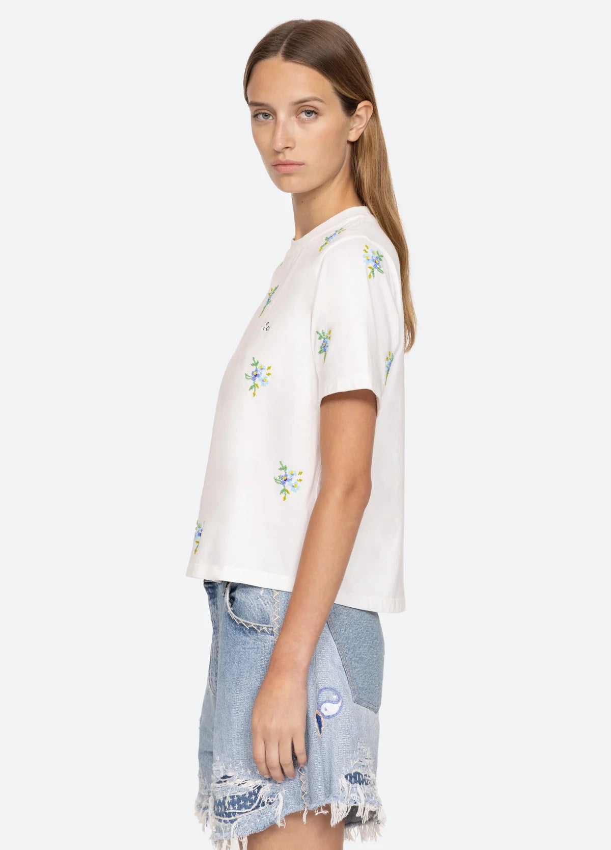 Tania Beaded T-Shirt - White