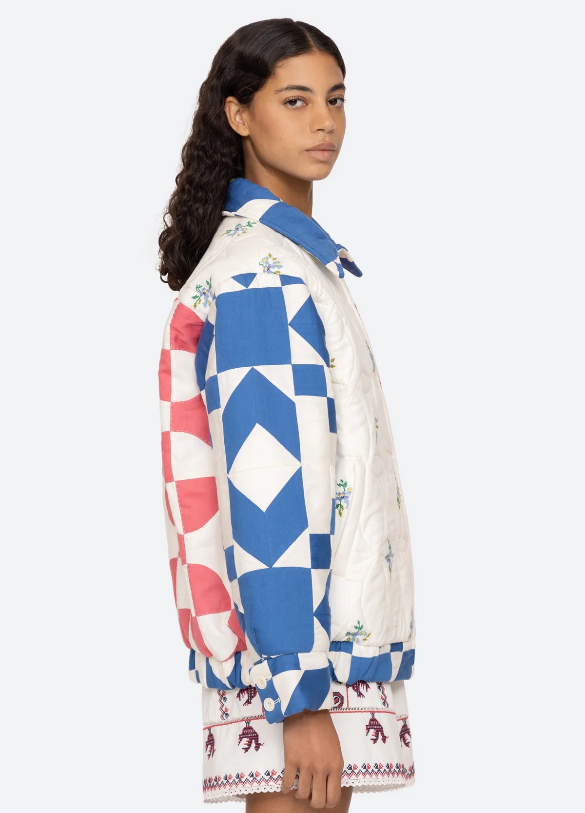 Tanya Patchwork Long Sleeve Jacket - Multi