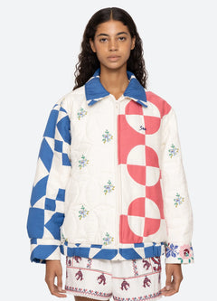 Tanya Patchwork Long Sleeve Jacket - Multi