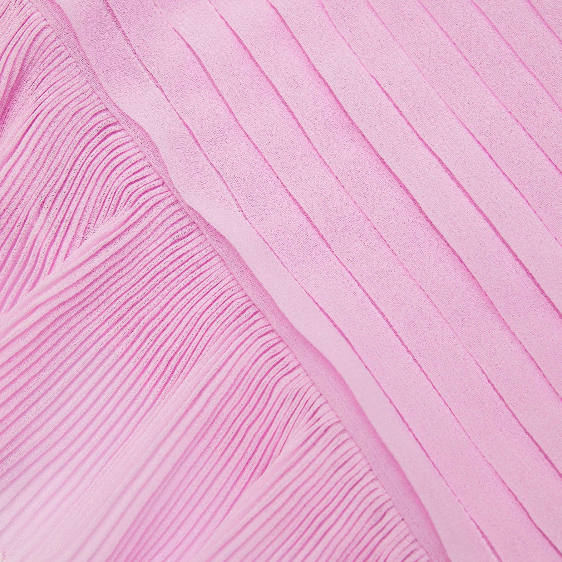 Chiffon Sleeveless Ruffle Midi Dress - Pink