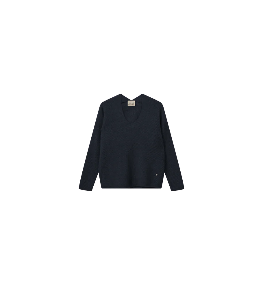 Thora V-Neck Knit - Salute Navy