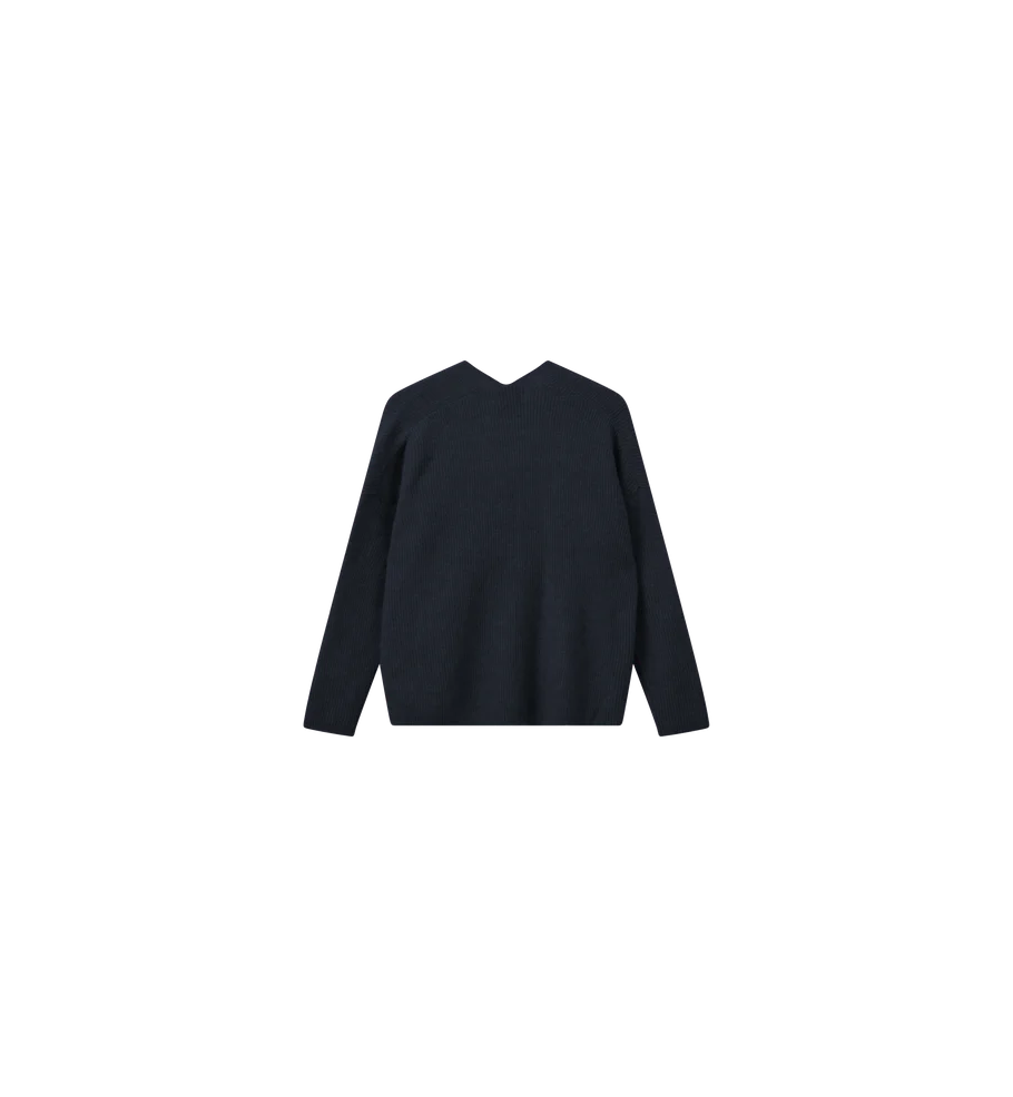 Thora V-Neck Knit - Salute Navy