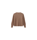 Thora V-Neck Knit Cardigan - Cinnamon Swirl