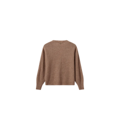 Thora V-Neck Knit Cardigan - Cinnamon Swirl