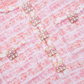 Check Knit Mini Dress - Pink
