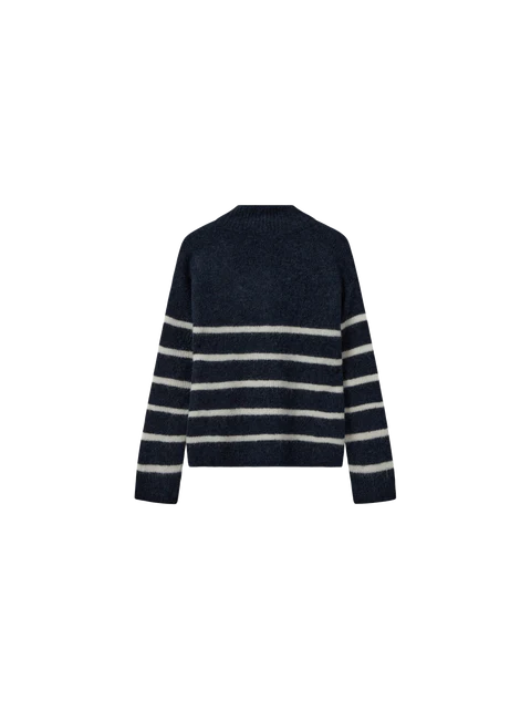 Bryna Thora Stripe Knit - Salute Navy