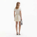 Knit Mini Dress - Cream