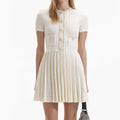 Knit Mini Dress - Cream