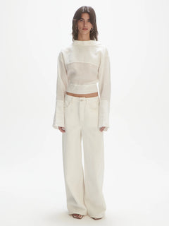 V-Neck Shirt - Off-White