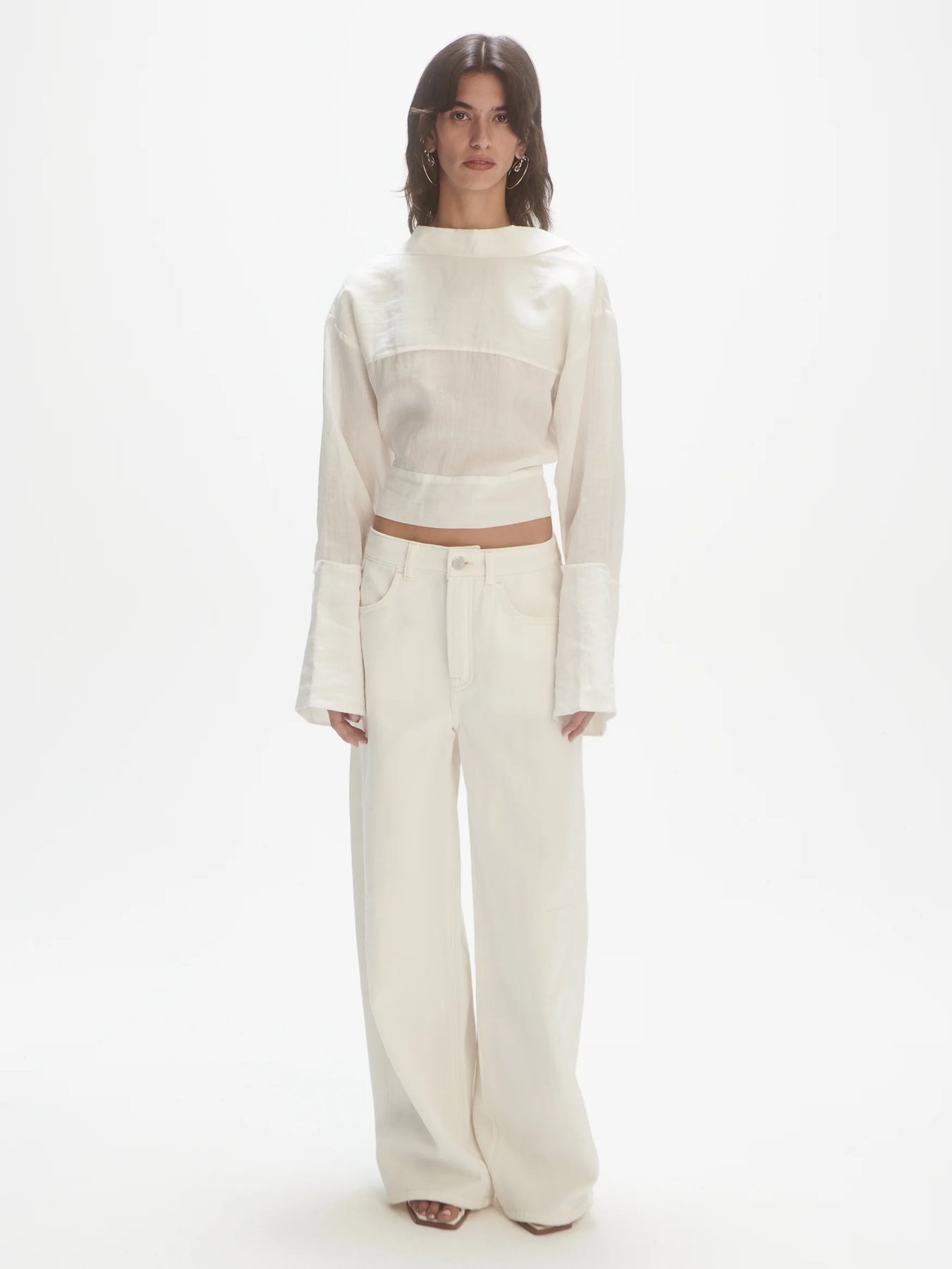 V-Neck Shirt - Off-White