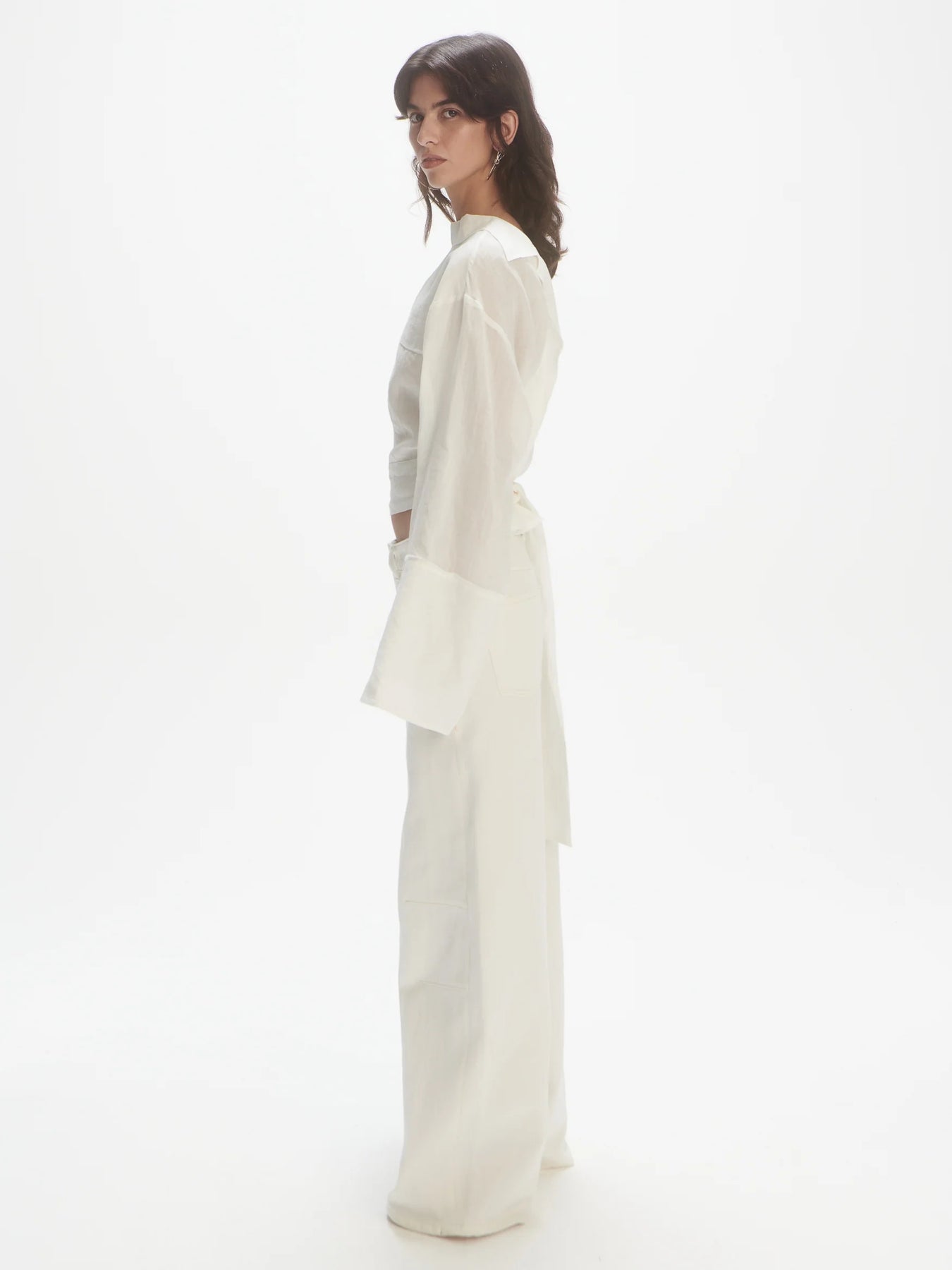 V-Neck Shirt - Off-White