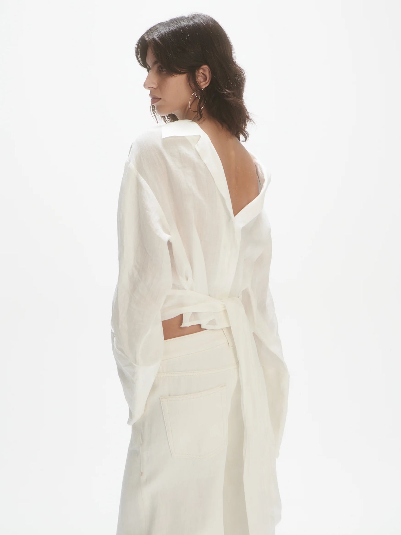 V-Neck Shirt - Off-White