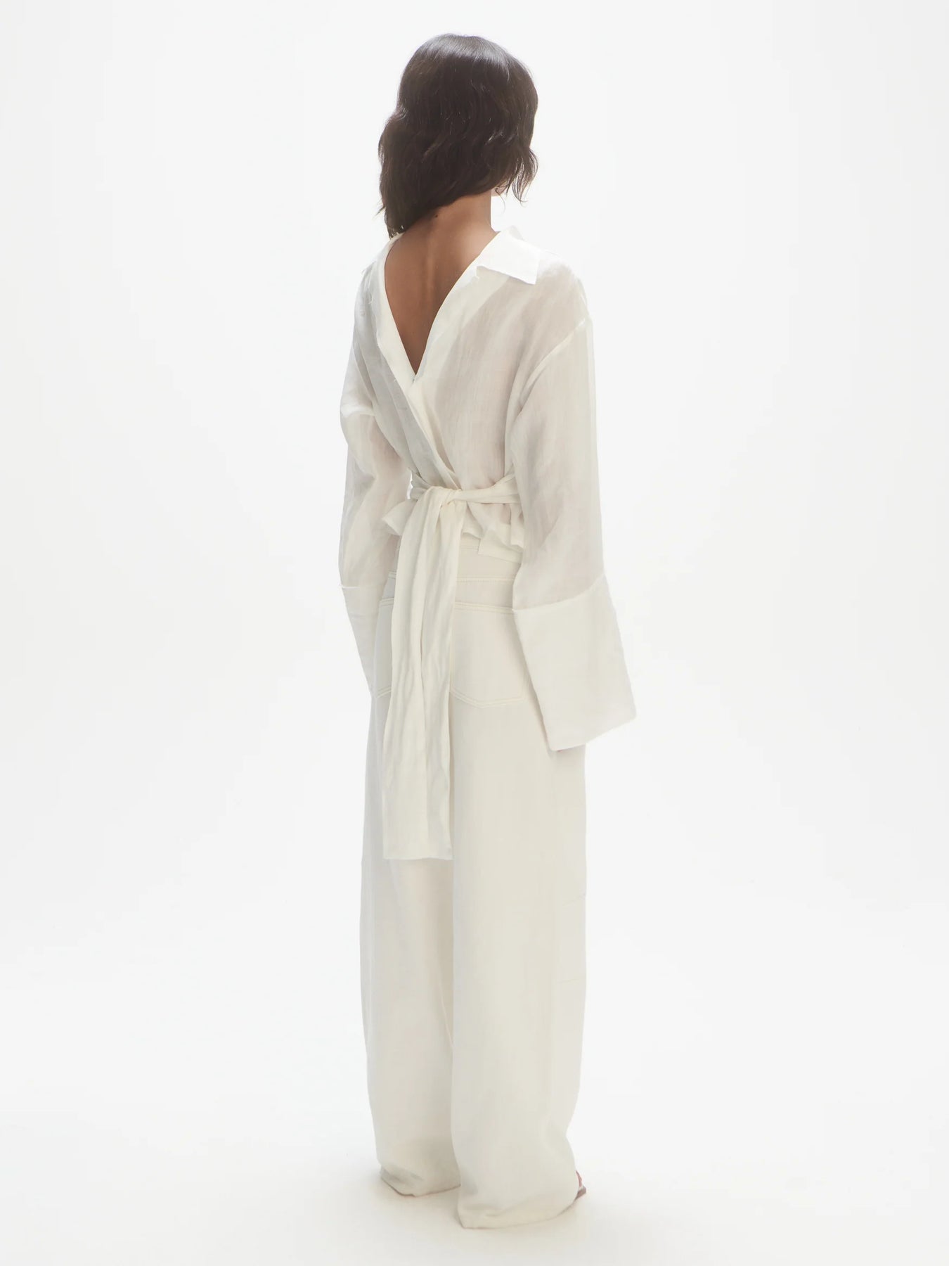 V-Neck Shirt - Off-White