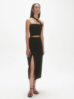 Overlap Skirt - Noir
