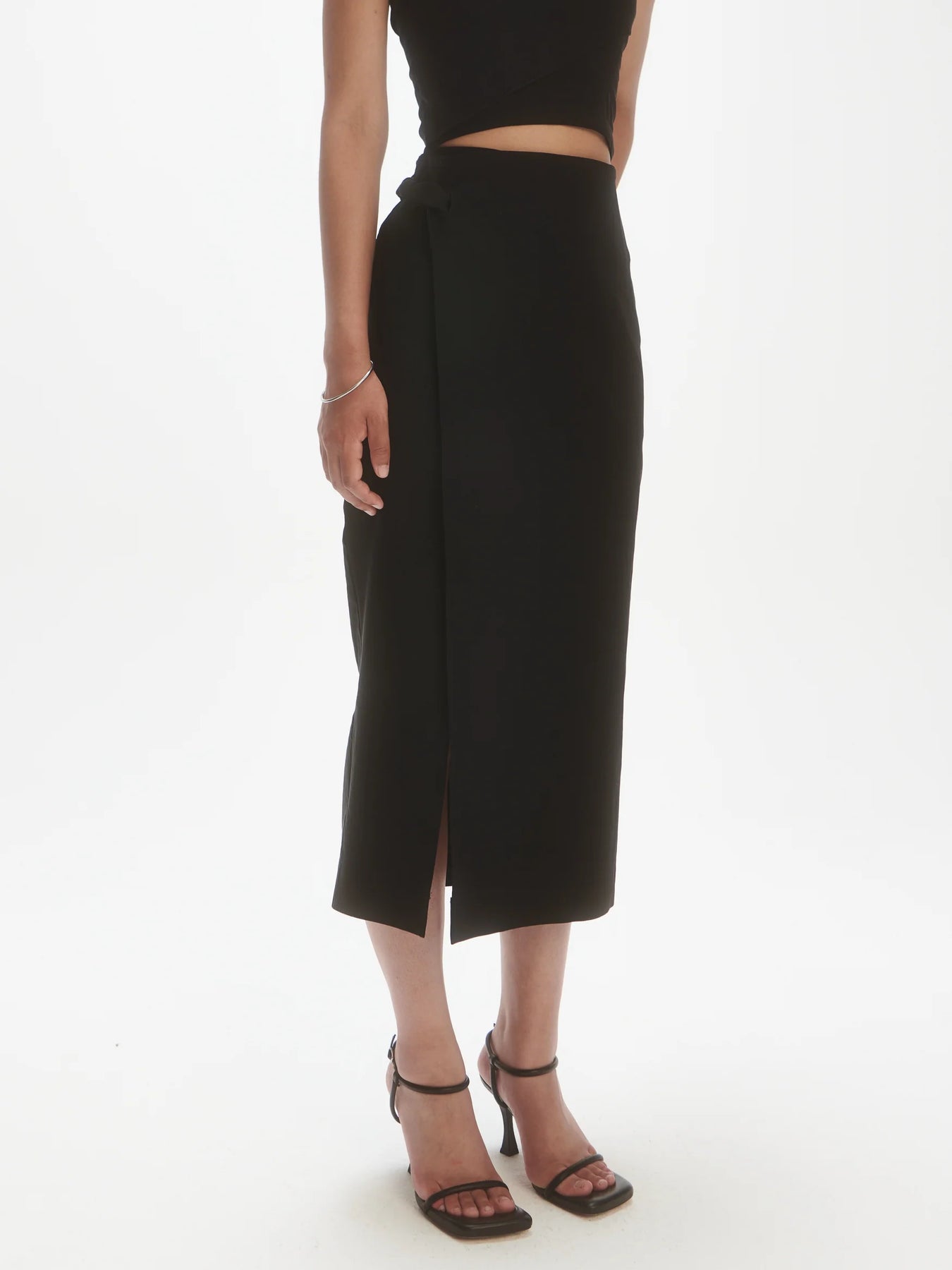 Overlap Skirt - Noir