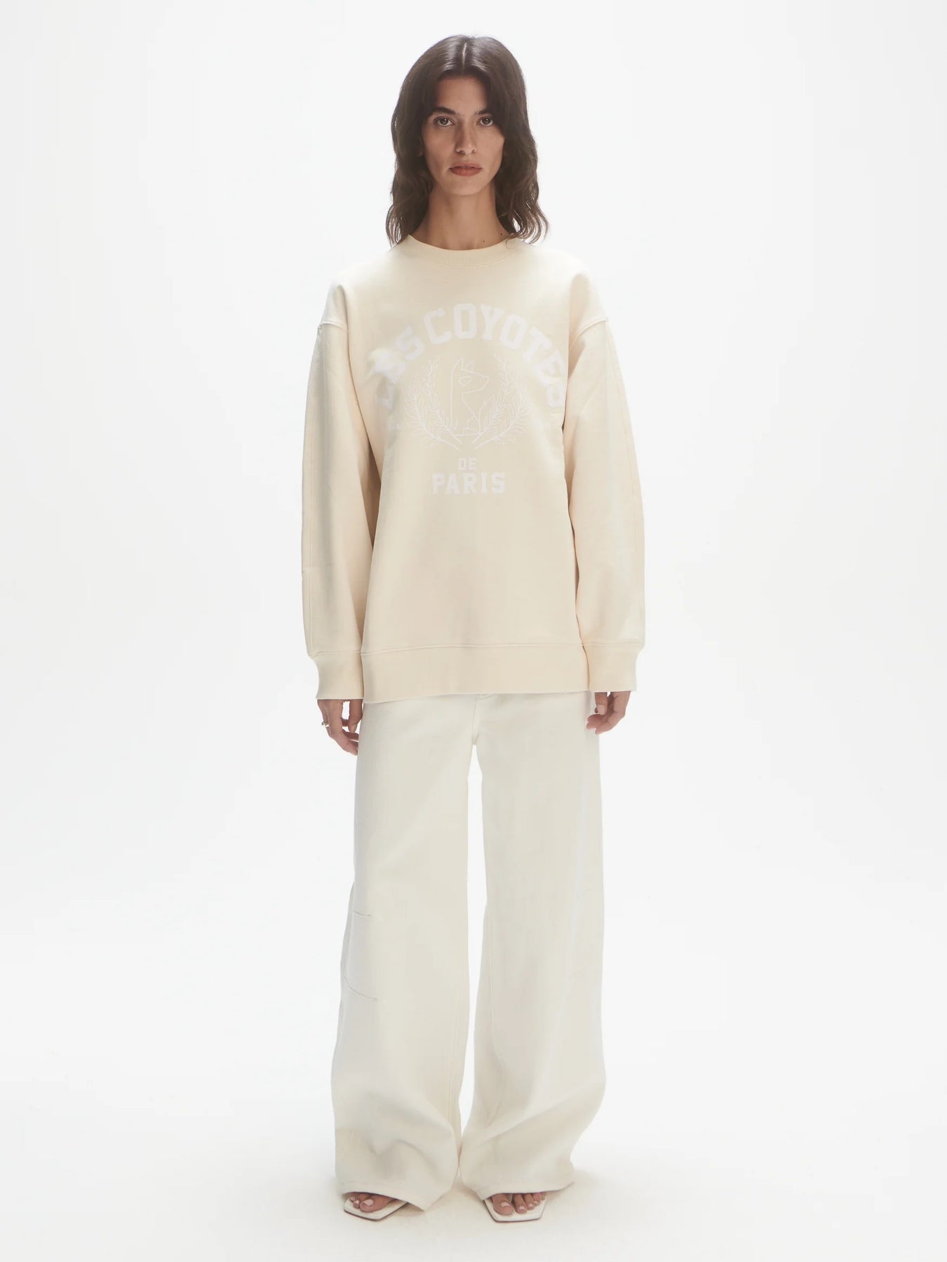 Mascot Logo Sweatshirt - Cream
