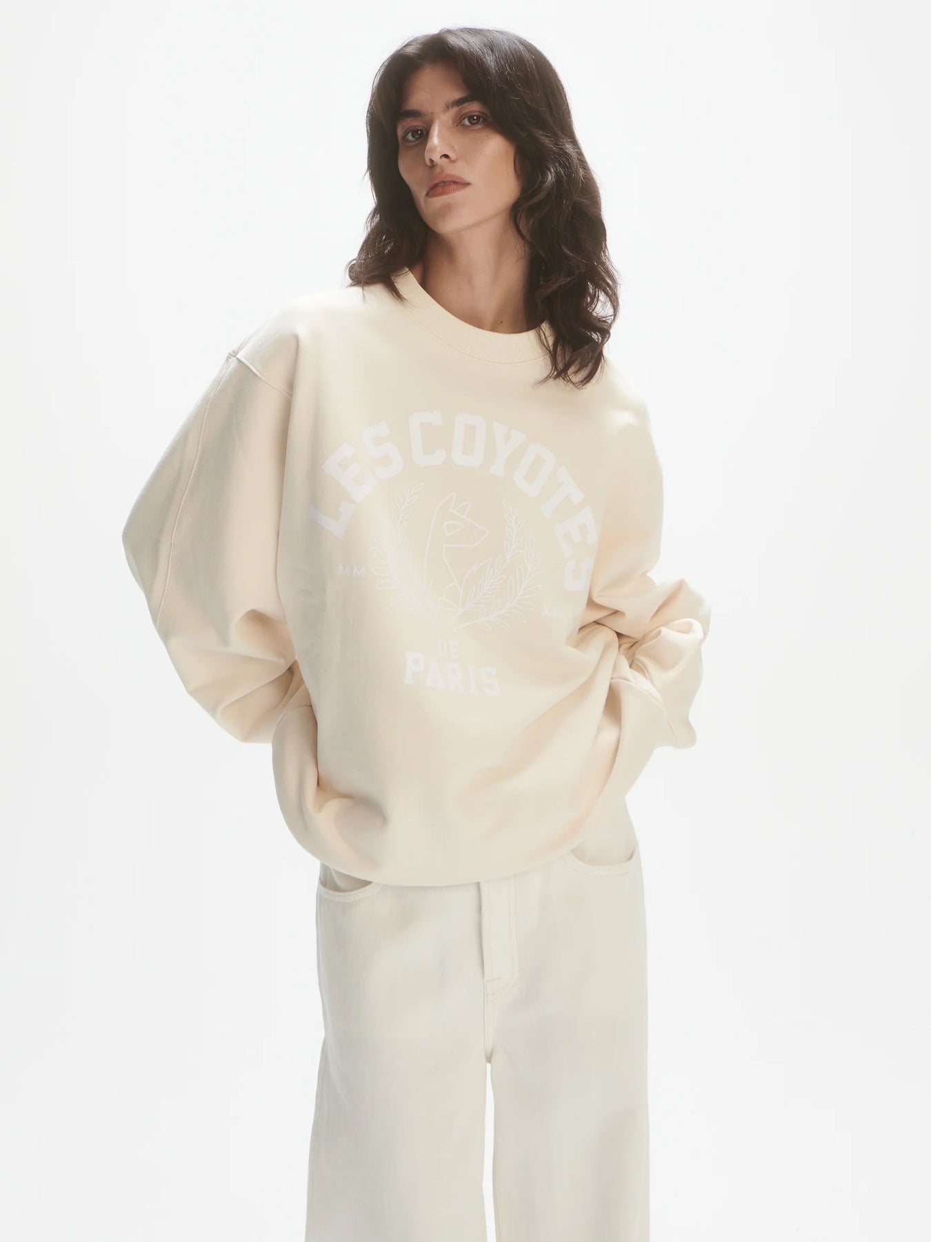 Mascot Logo Sweatshirt - Cream
