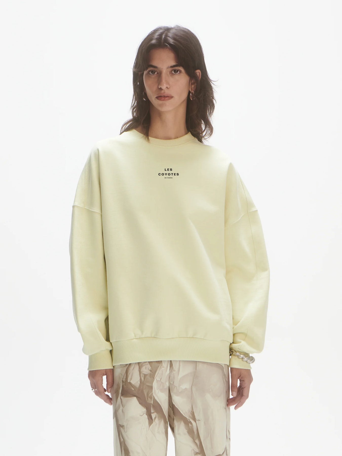 Oversized Logo Sweatshirt - White Jade