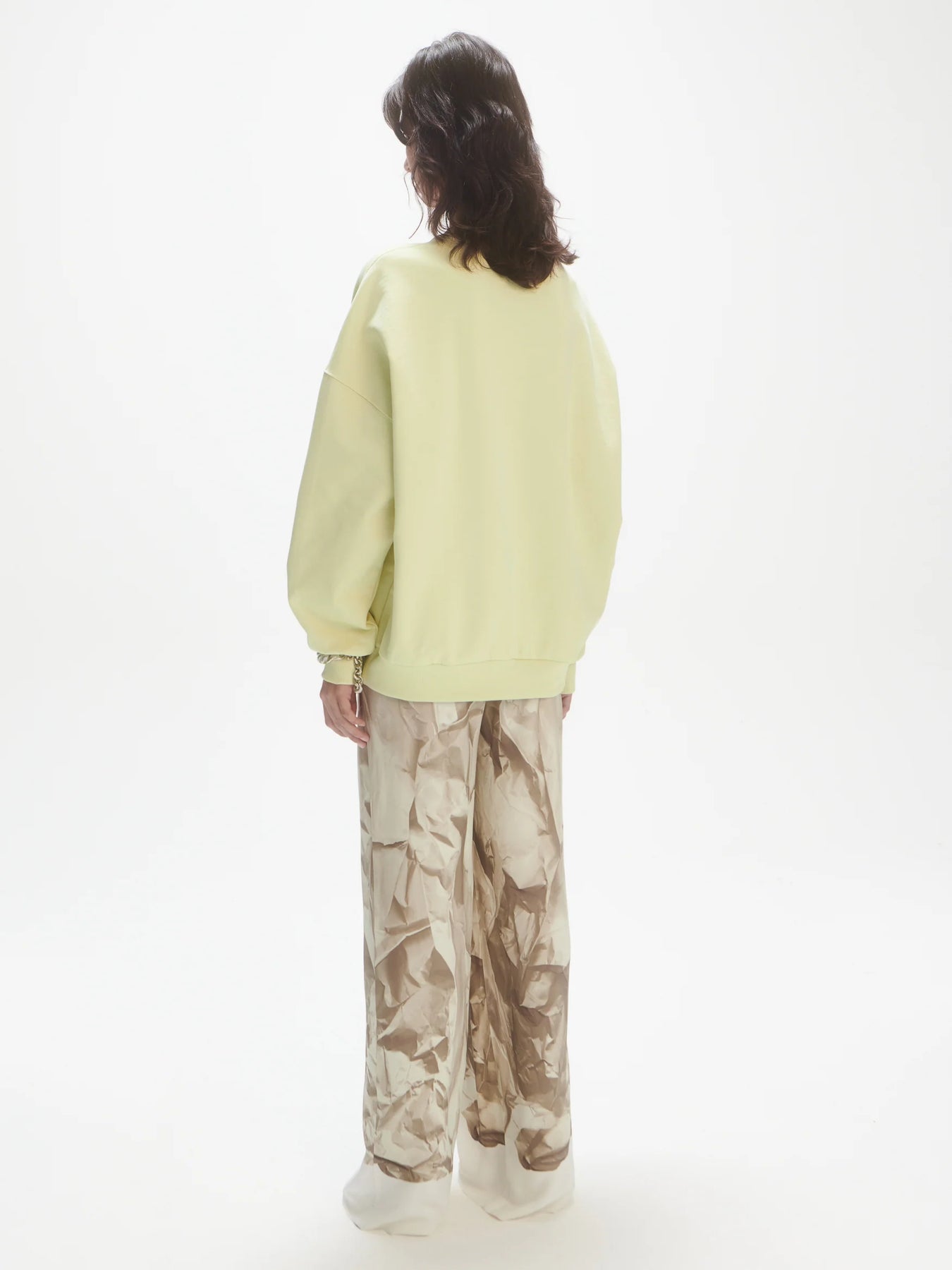Oversized Logo Sweatshirt - White Jade
