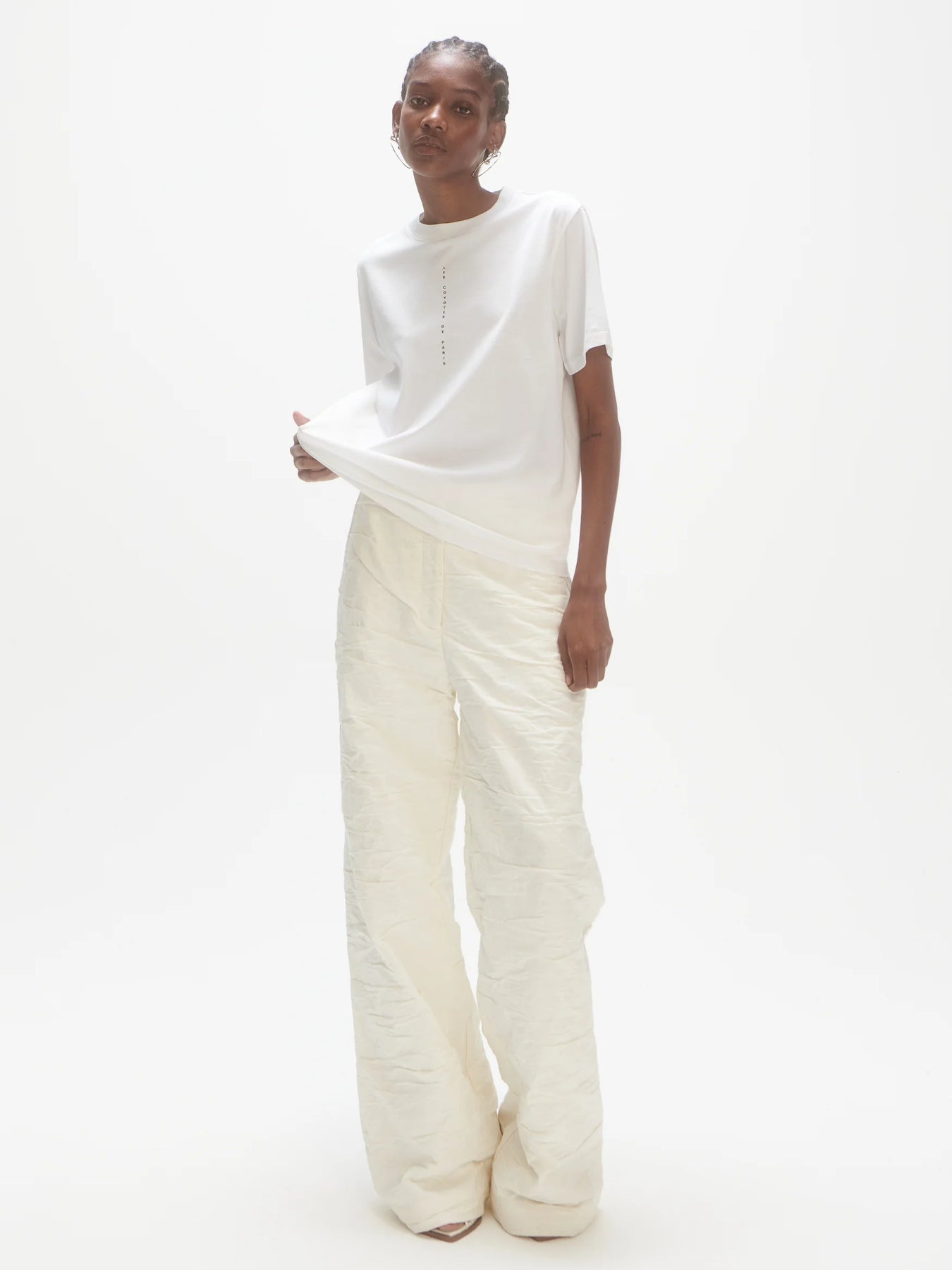 Vertical Logo Tee - White