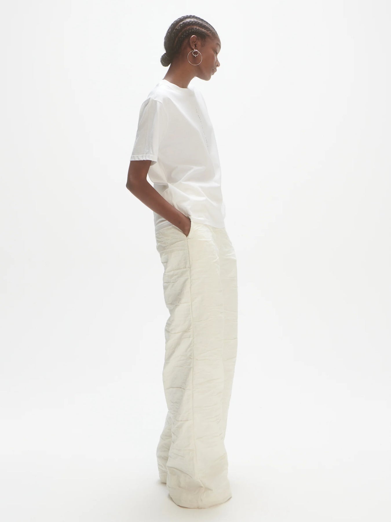 Vertical Logo Tee - White