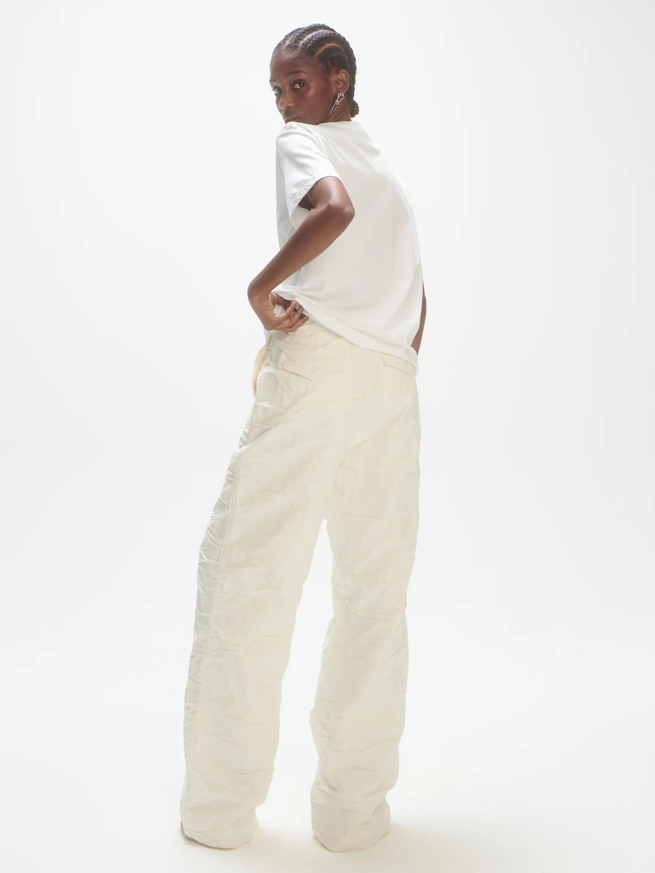 Vertical Logo Tee - White