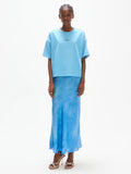 Logo Boxy-Fit Tee - Maya Blue
