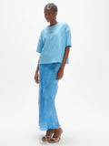 Logo Boxy-Fit Tee - Maya Blue
