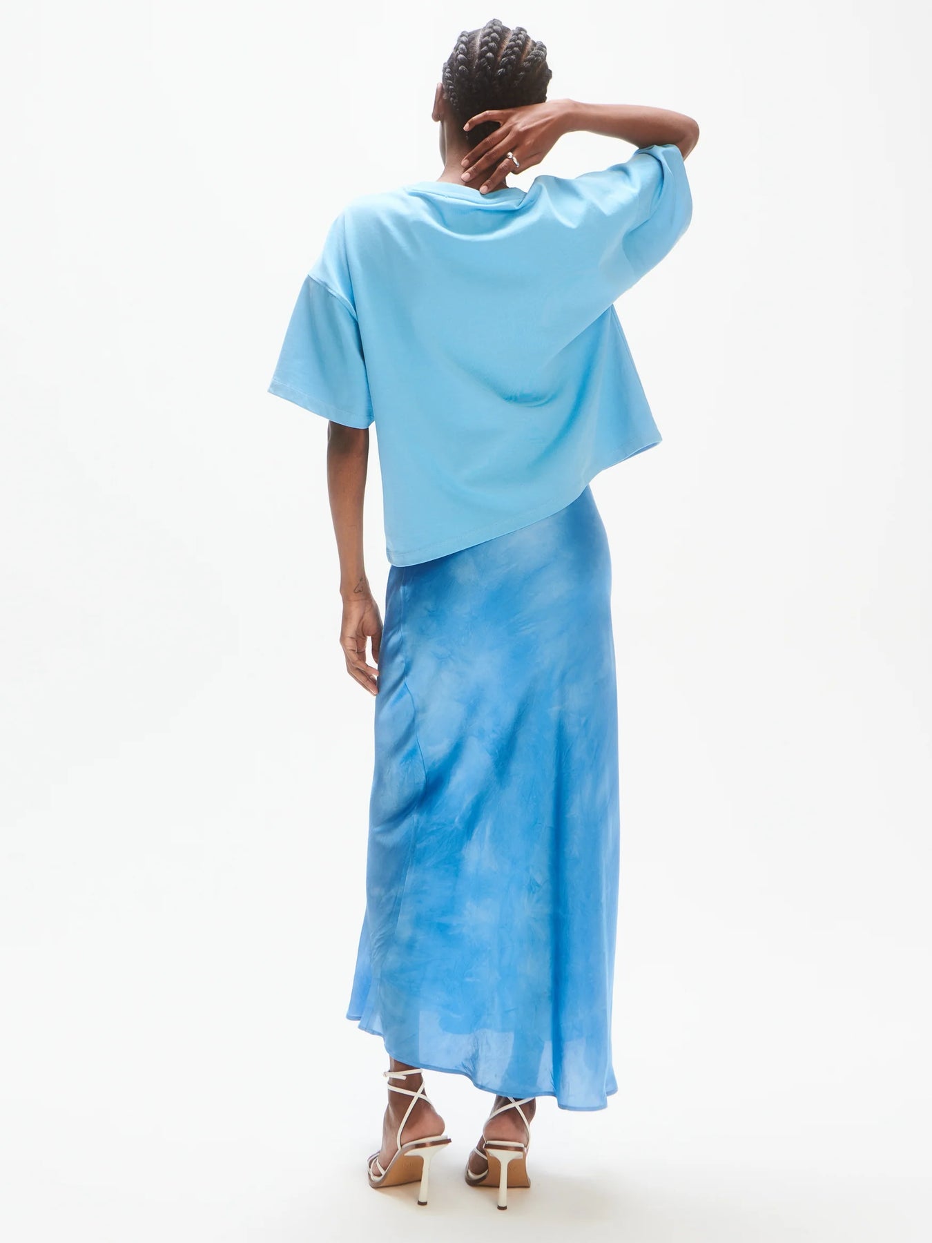 Logo Boxy-Fit Tee - Maya Blue