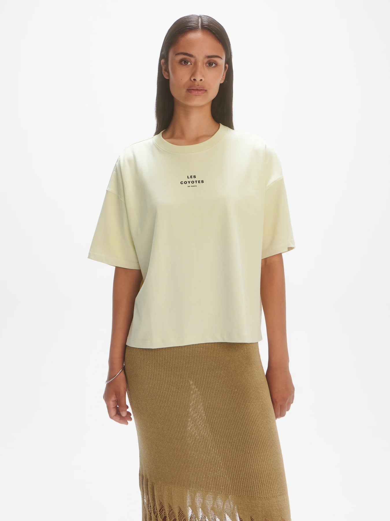 Logo Boxy-Fit Tee - White Jade