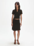 Fluid Short Skirt - Noir