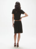 Fluid Short Skirt - Noir