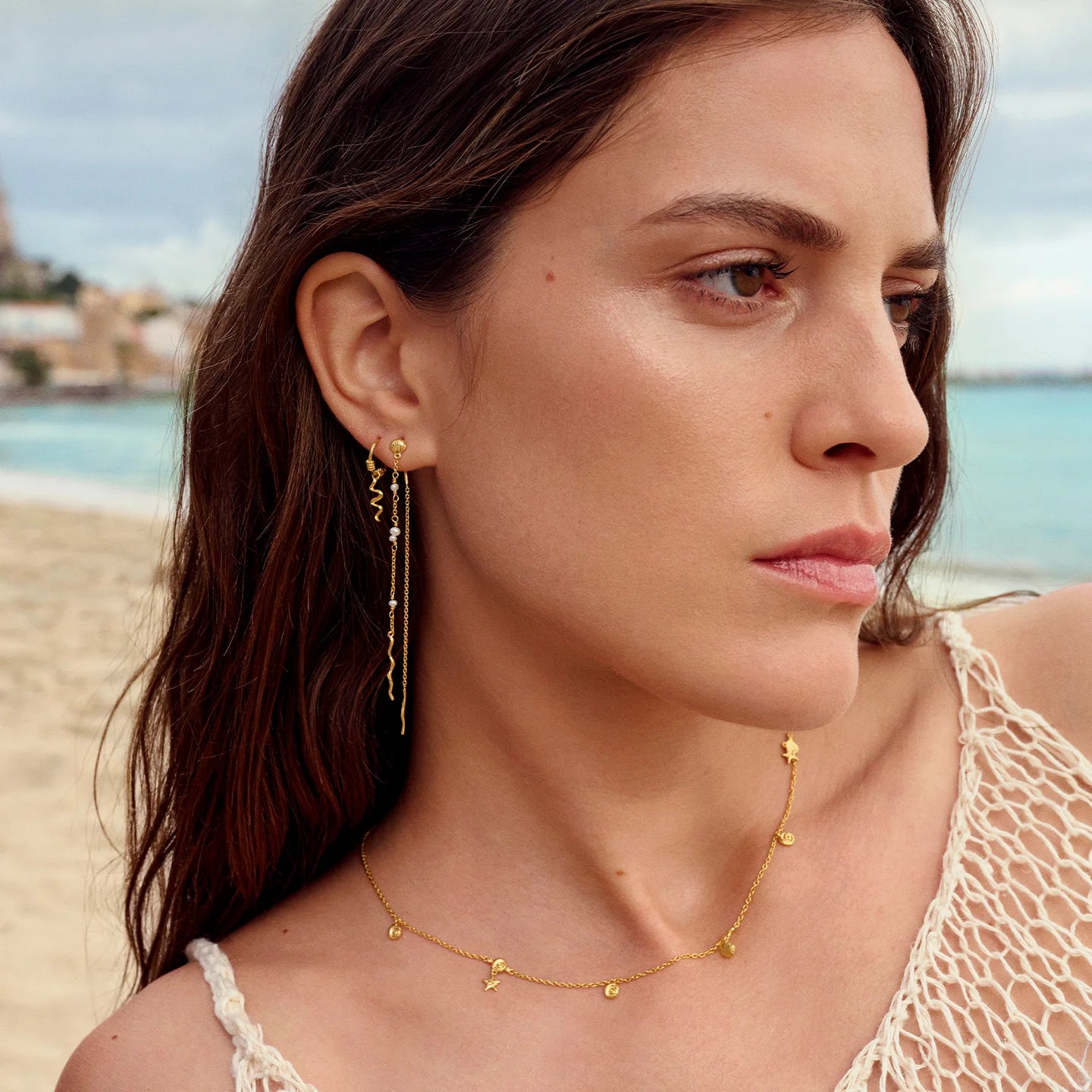Sirena Earrings - Gold