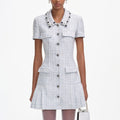 Boucle Mini Dress - Blå