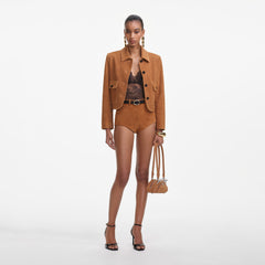 Suede Jacket - Brown
