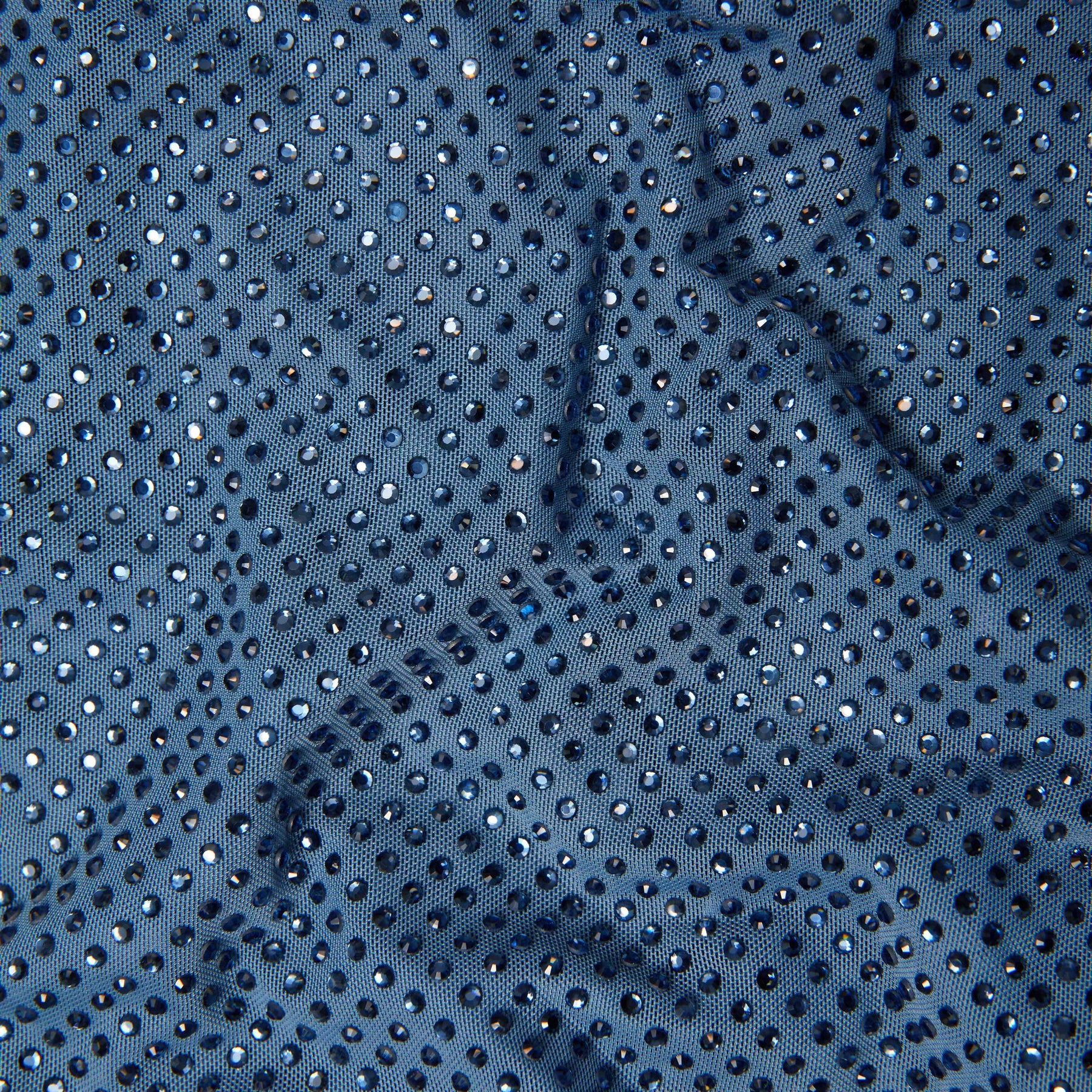 Rhinestone Gathered Maxiklänning - Blå