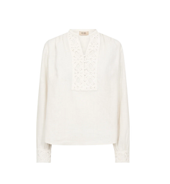 Evanda Ls Blouse - Ecru