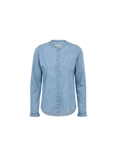 Mattie Flip Denim Shirt - Mid Blue