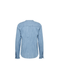 Mattie Flip Denim Shirt - Mid Blue